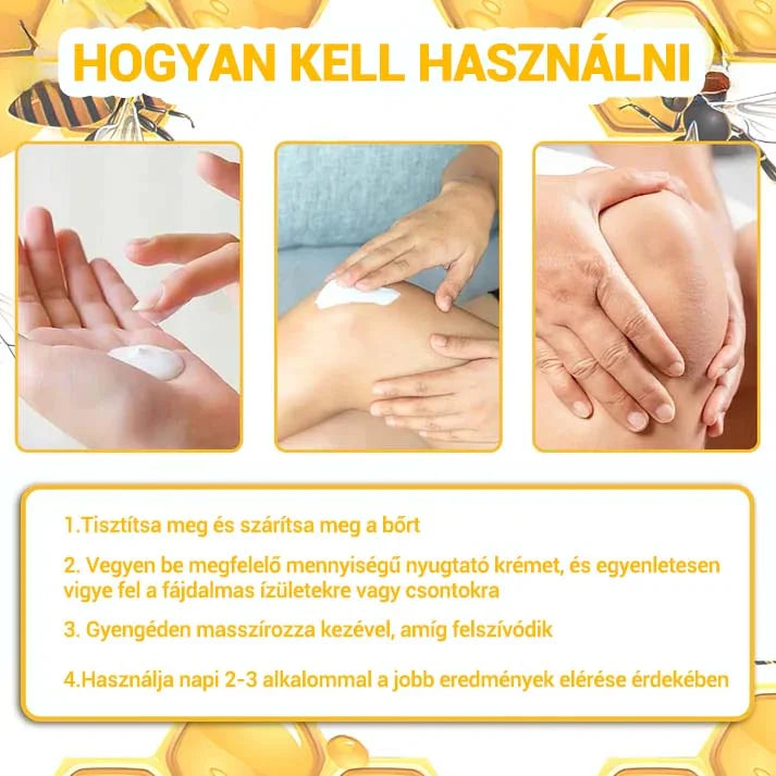 🌿🌿🎁 BEARNICA™ Prémium méhméreg ízületi és csontkezelő krém🔥 (Utolsó napi akció, 70% kedvezmény)