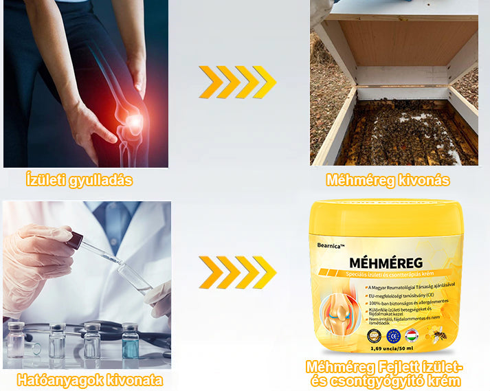 🌿🌿🎁 BEARNICA™ Prémium méhméreg ízületi és csontkezelő krém🔥 (Utolsó napi akció, 70% kedvezmény)